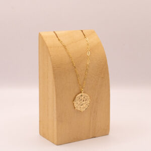 Gold-Fill Figaro 18" chain with ancient coin necklace.