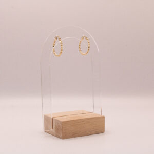 Gold-Fill Beaded 26mm hoop earrings