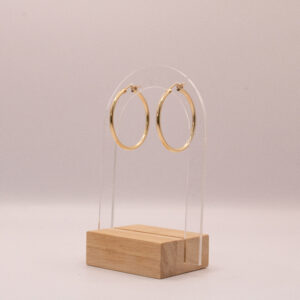 Classic Gold-Fill 28mm tube wire hoops