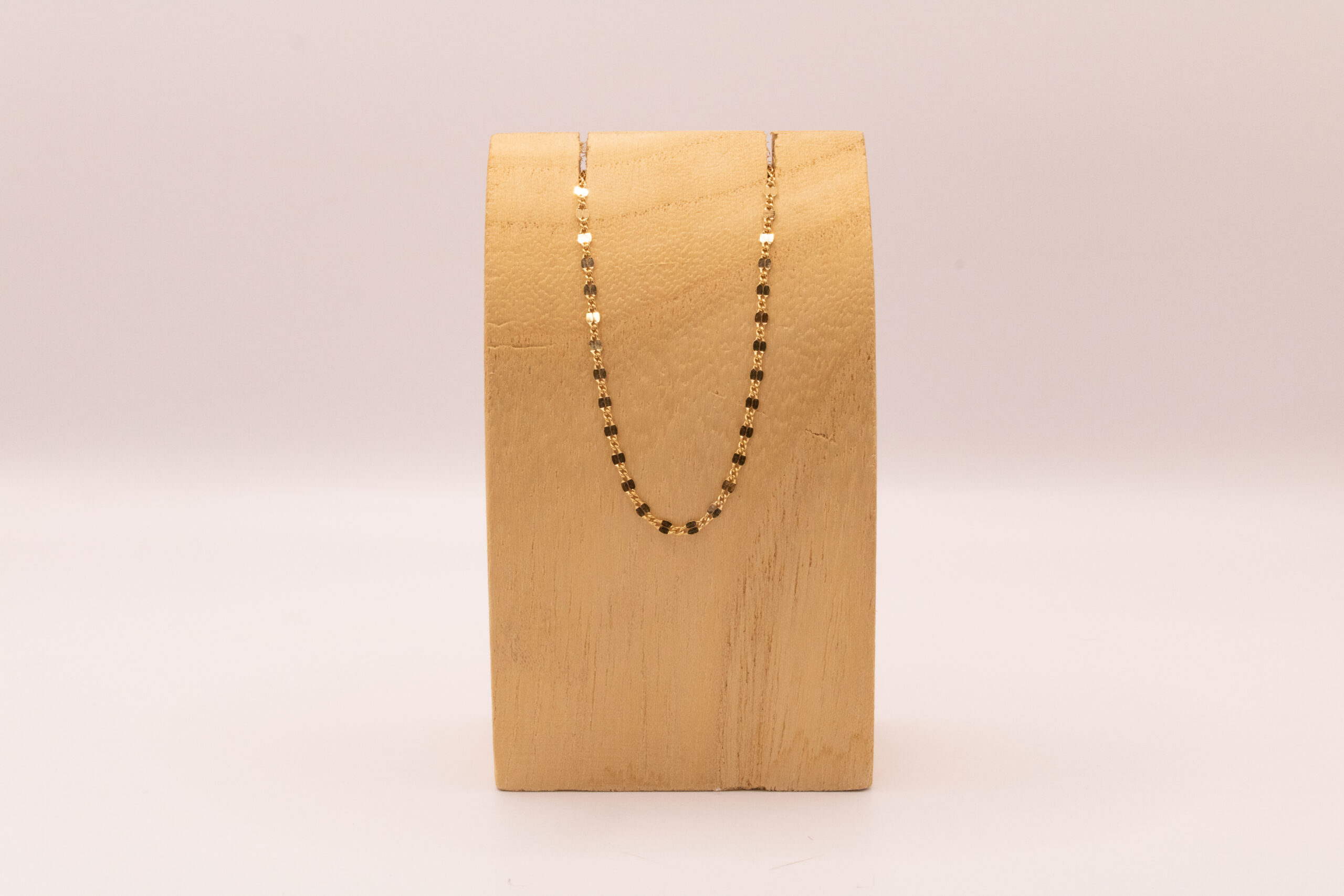 Gold-Filll 2 mm dapped chain 18" necklace