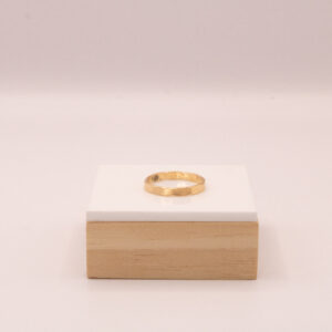 Gold-Fill hammered flat wire stacking band 1.3mm