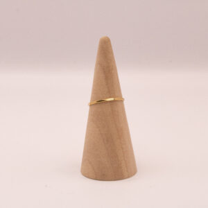 Gold-Fill hammered stacking ring.