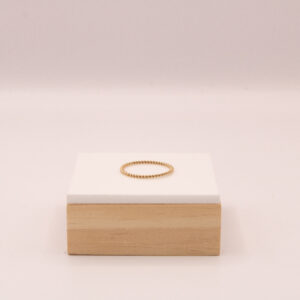 Gold-Fill twisted wire stackable ring
