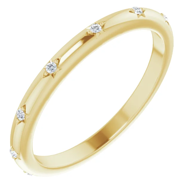Comet Ring Yellow Gold Side