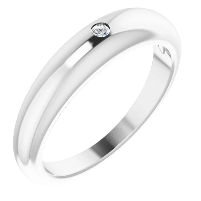 Electra Ring White Gold Side
