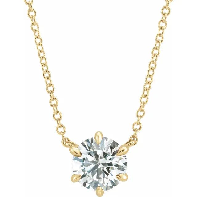 Nova Necklace Yellow Gold Front