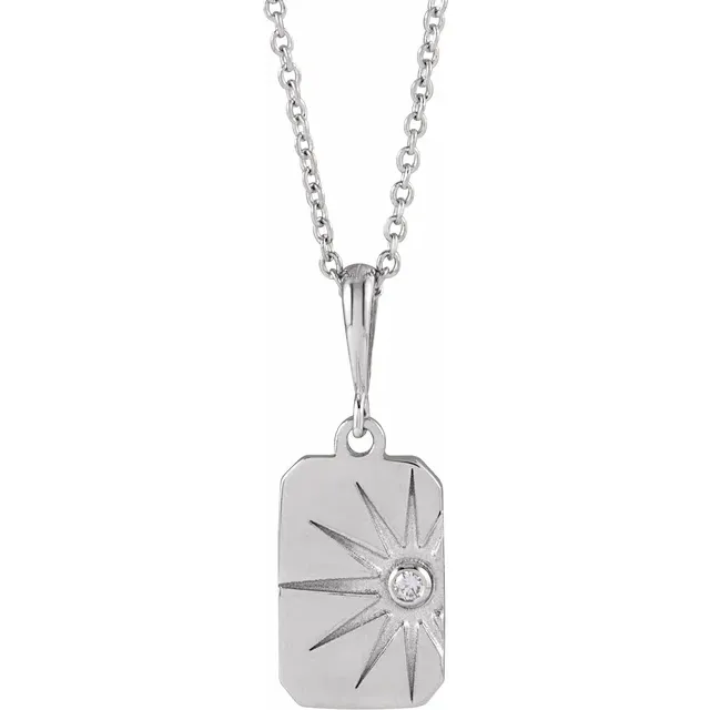 Sol Necklace White Gold_