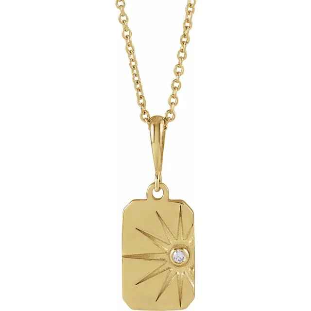 Sol Necklace Yellow Gold_